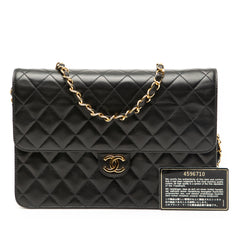 Medium CC Quilted Lambskin Single Flap