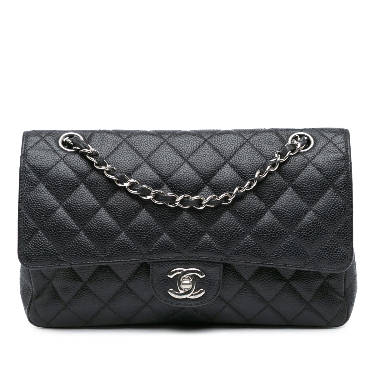 Medium Classic Caviar Double Flap