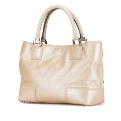 Metallic Calfskin Fusta 28 Tote