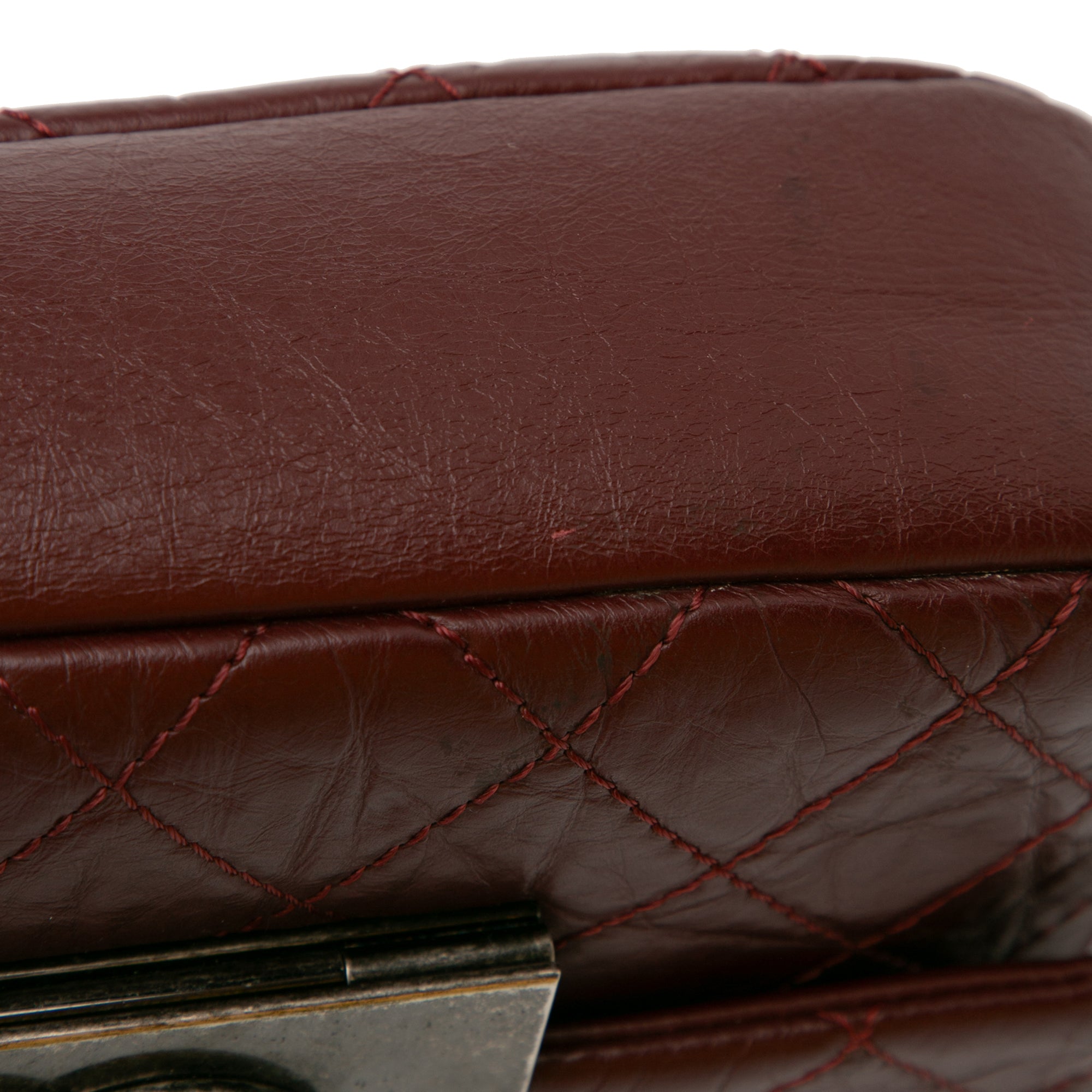 Aged Calfskin CC Square Flap_4