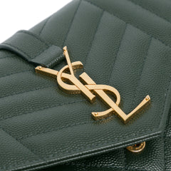 Grain De Poudre Triquilt Monogram Envelope Wallet on Chain