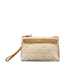 Large Shearling Caro Pouch