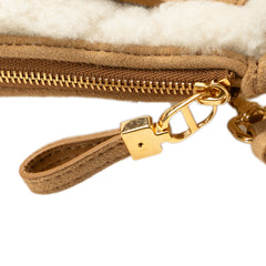 Large Shearling Caro Pouch