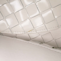 Brushed Calfskin Intrecciato Cradle Fold Over Shoulder Bag