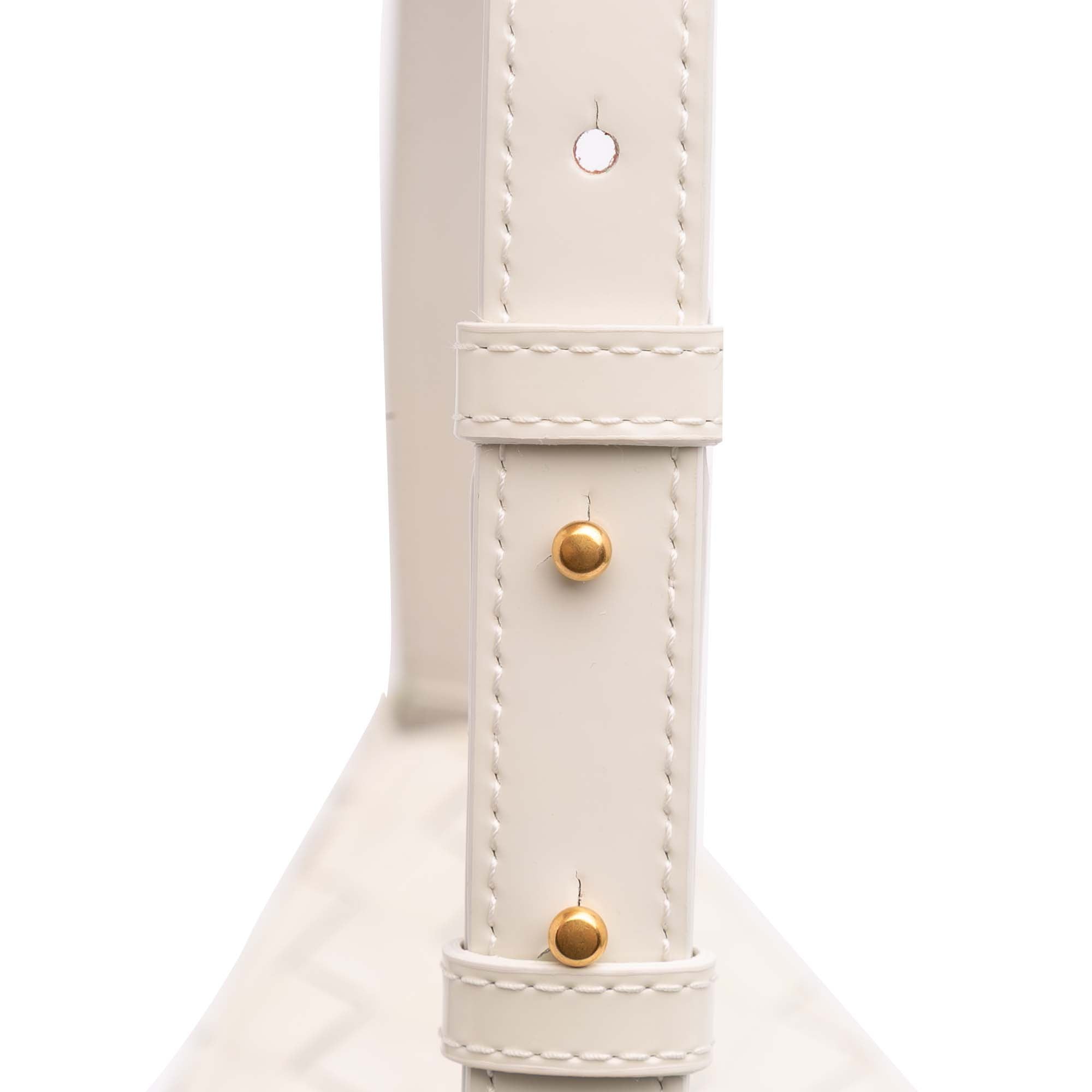 Brushed Calfskin Intrecciato Cradle Fold Over Shoulder Bag