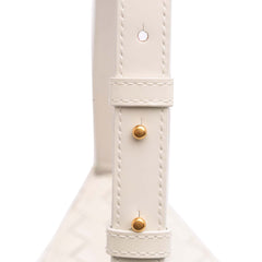 Brushed Calfskin Intrecciato Cradle Fold Over Shoulder Bag