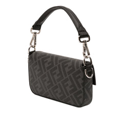 Zucca Coated Canvas FF 1974 Diagonal Convertible Baguette Satchel