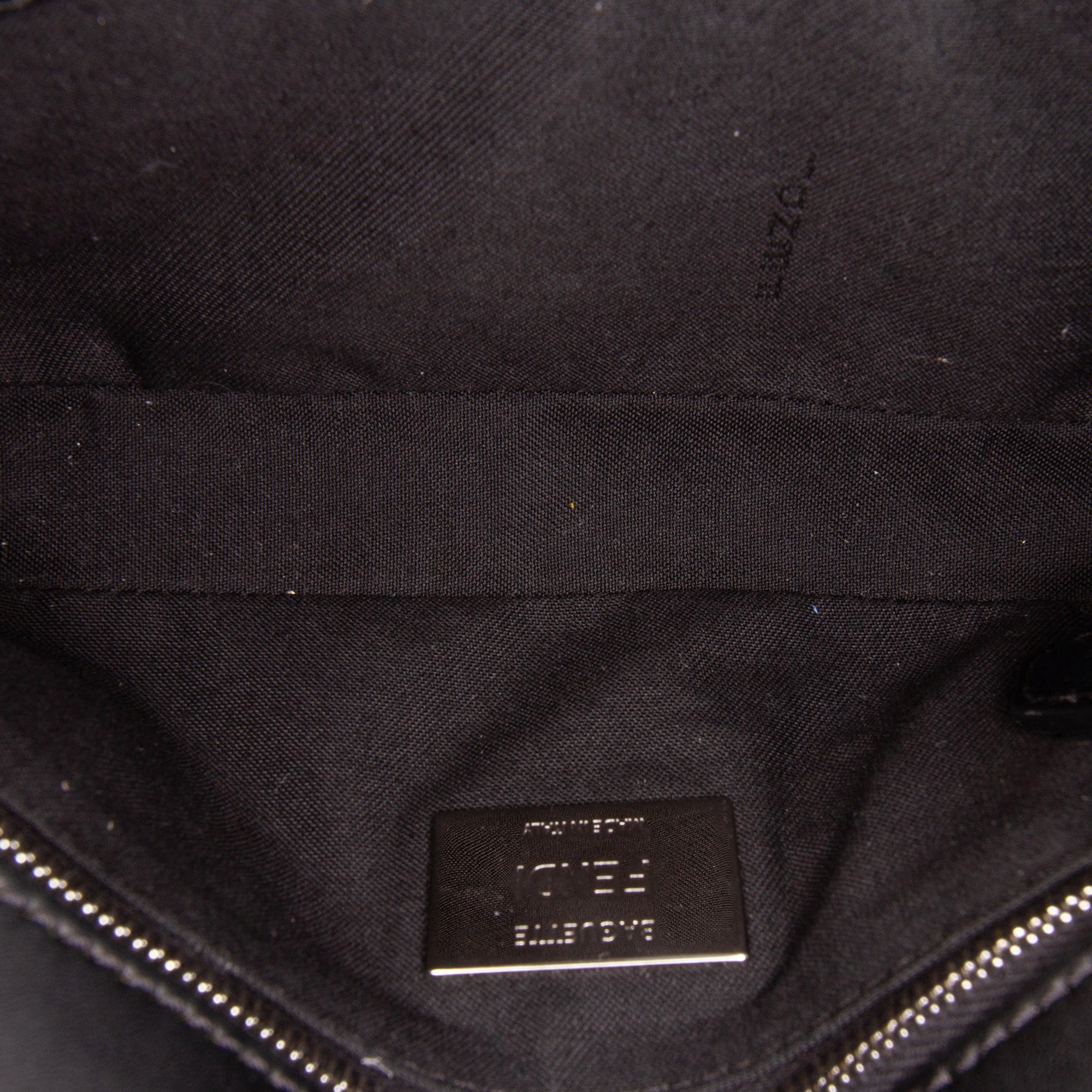 Zucca Coated Canvas FF 1974 Diagonal Convertible Baguette Satchel