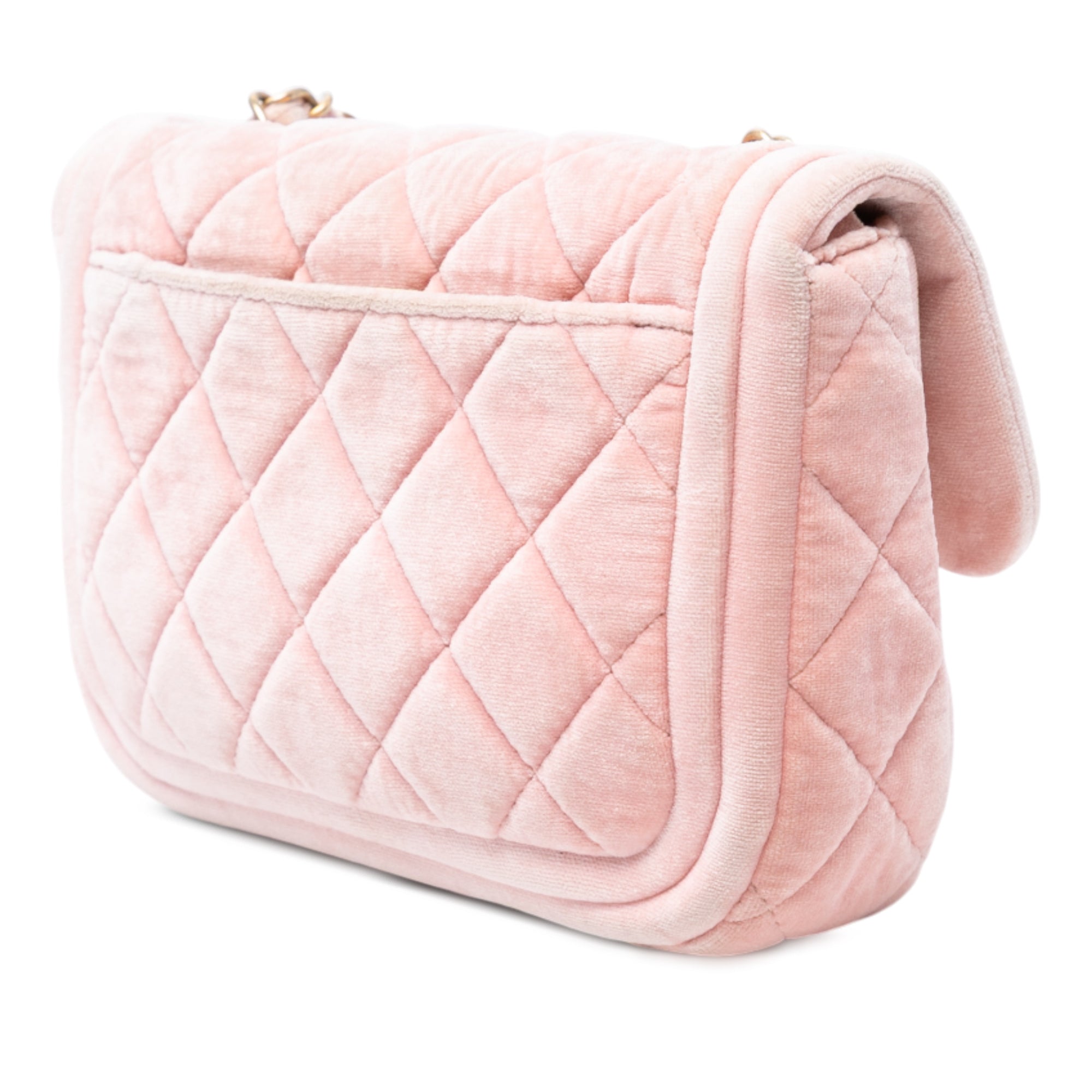 Mini Quilted Velvet Double Frame Flap