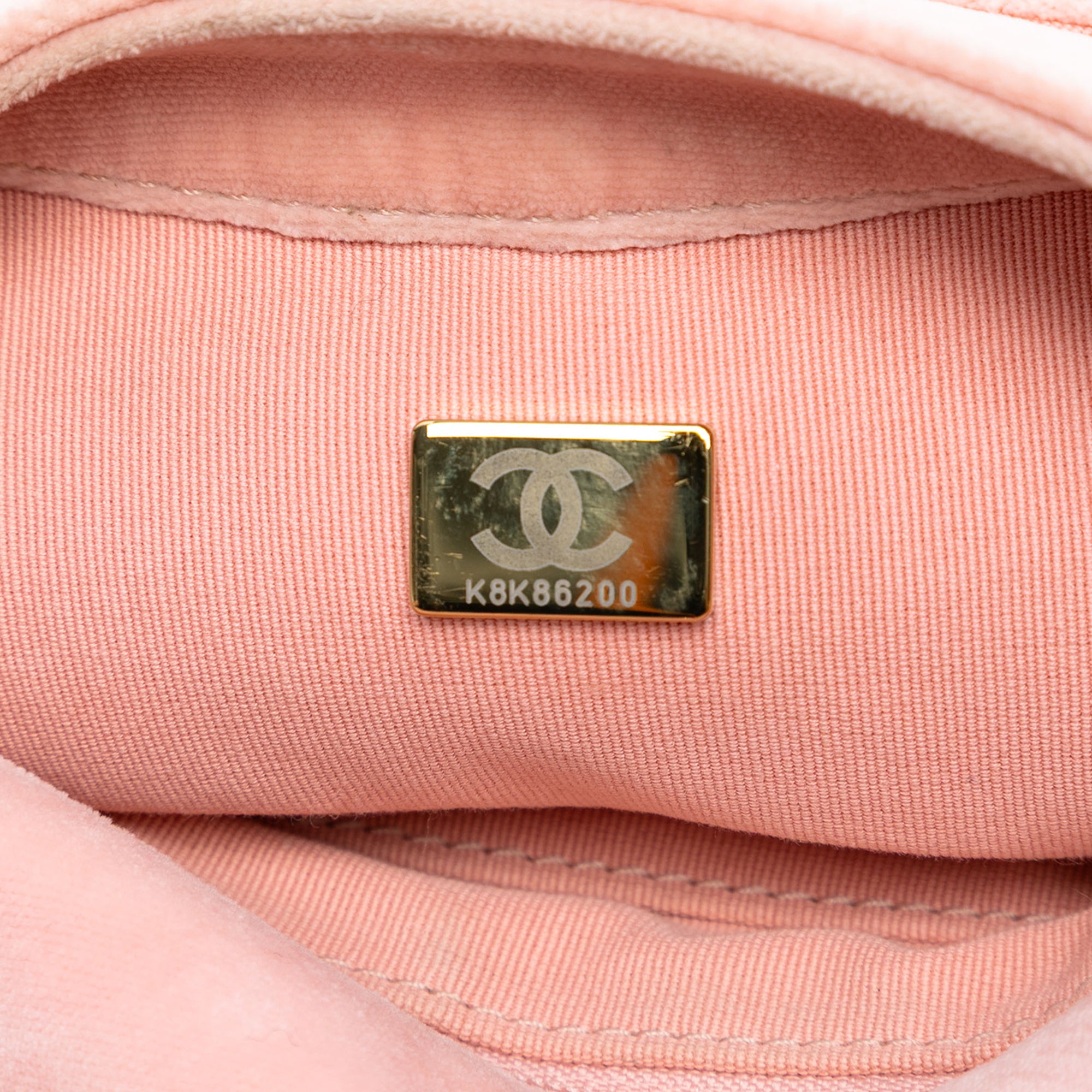 Mini Quilted Velvet Double Frame Flap