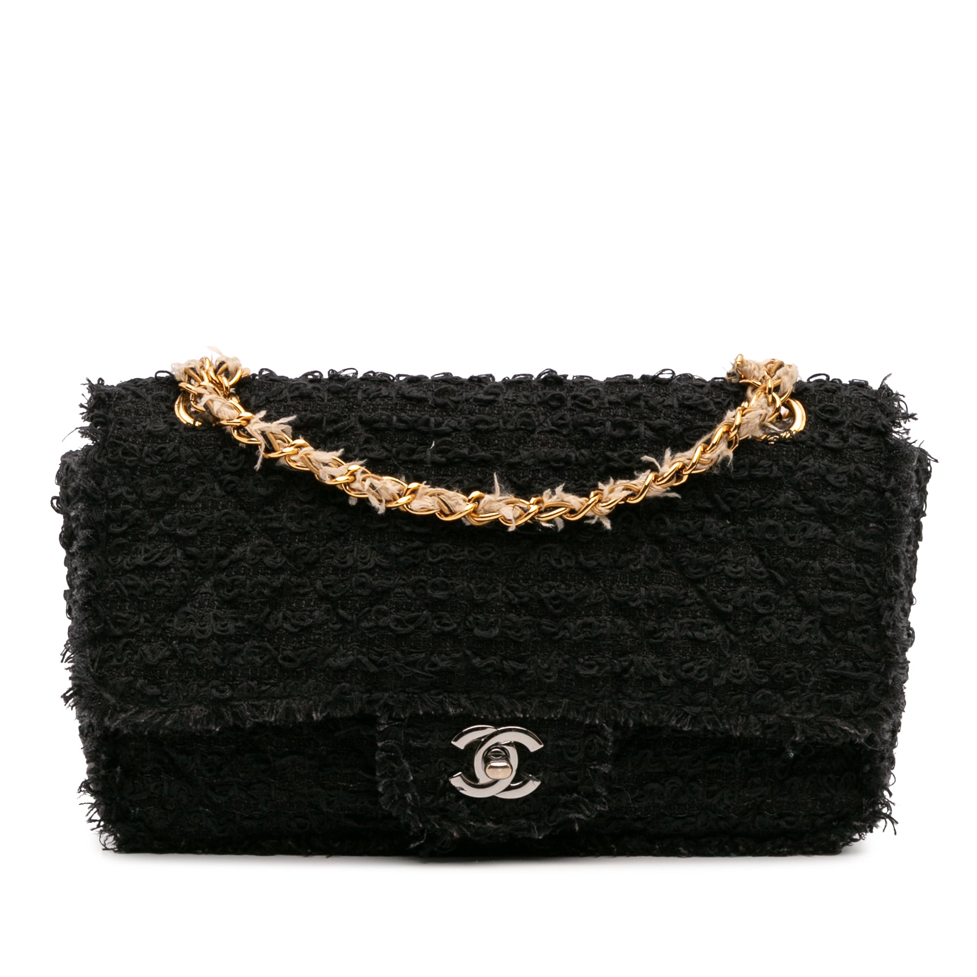 Medium Classic Tweed Single Flap