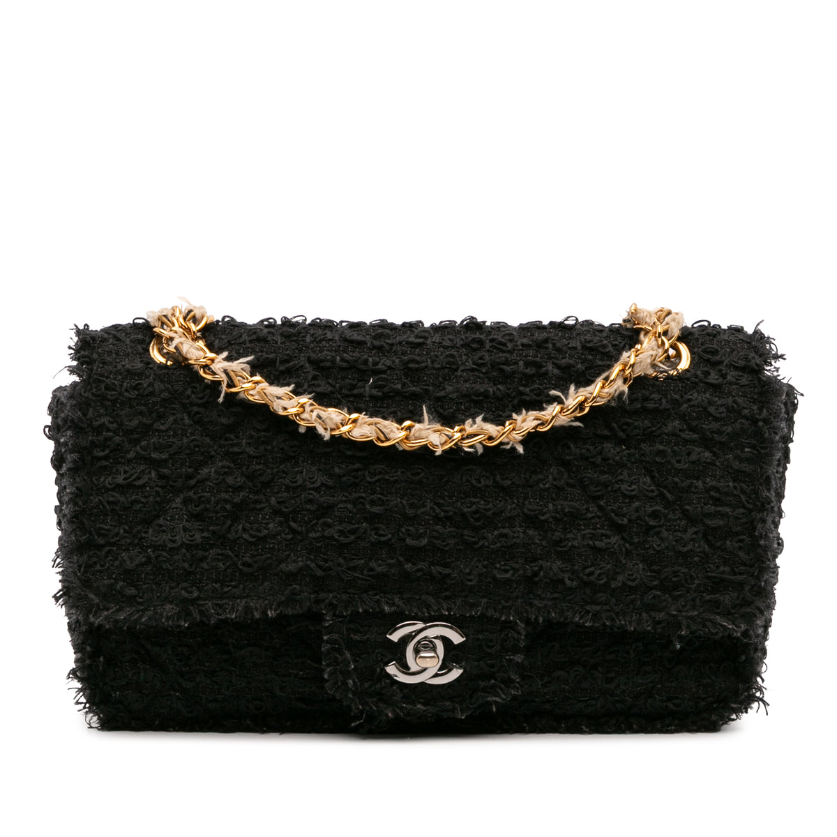 Medium Classic Tweed Single Flap