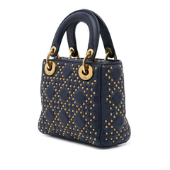 Mini Lambskin Cannage Studded Supple Lady Dior