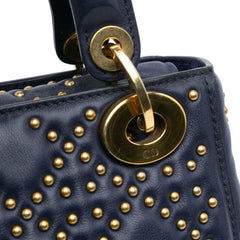 Mini Lambskin Cannage Studded Supple Lady Dior
