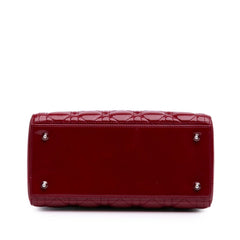 Medium Patent Cannage Lady Dior