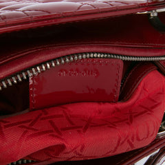 Medium Patent Cannage Lady Dior