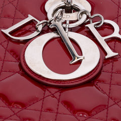 Medium Patent Cannage Lady Dior