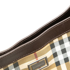 House Check Canvas Shoulder Bag