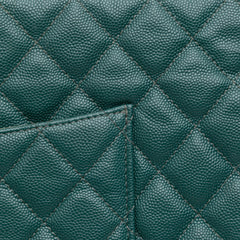 Large Quilted Caviar O Case Clutch
