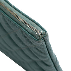 Large Quilted Caviar O Case Clutch