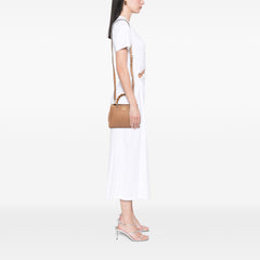 Mini Calfskin Bamboo Shopper Satchel
