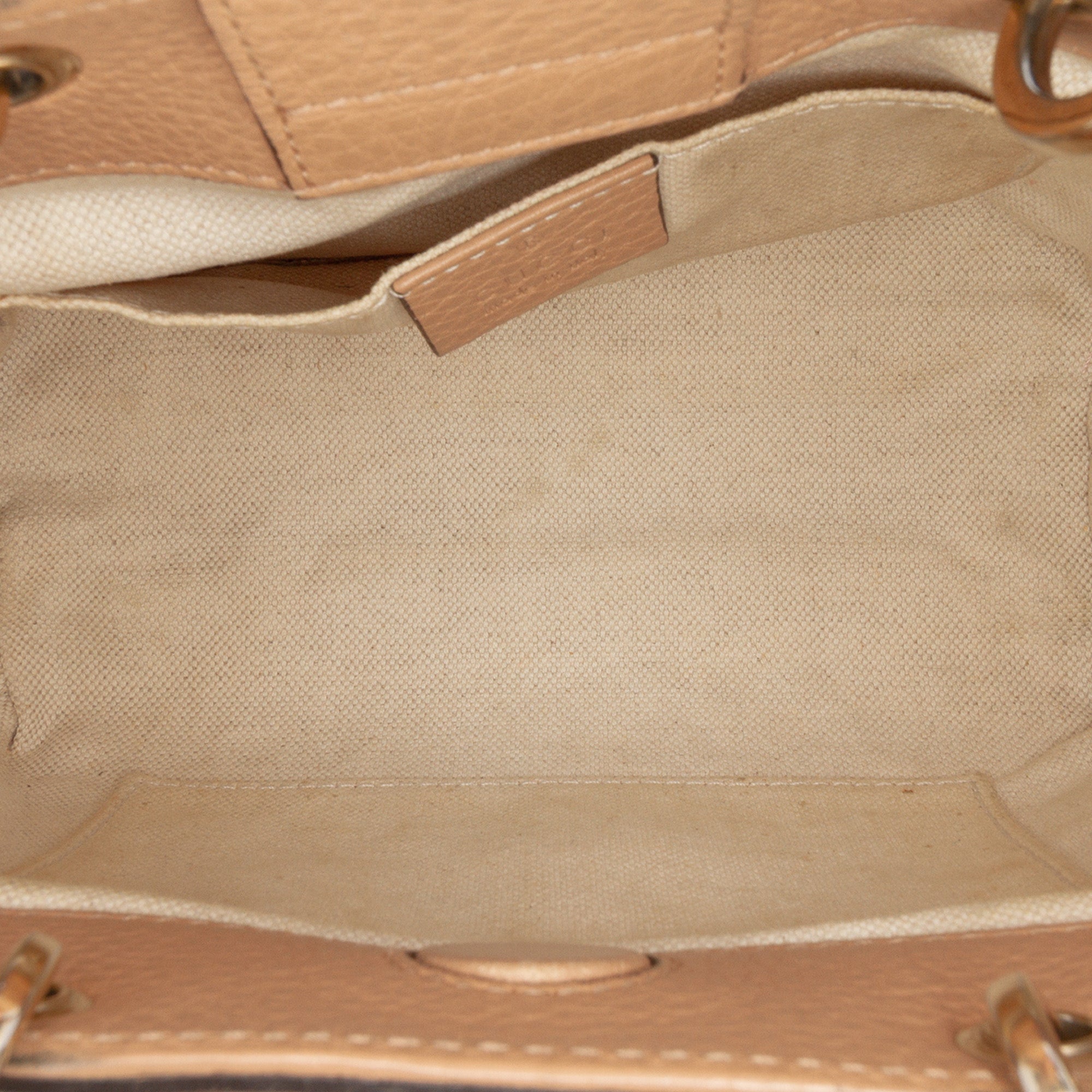 Mini Calfskin Bamboo Shopper Satchel
