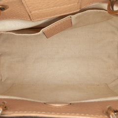 Mini Calfskin Bamboo Shopper Satchel