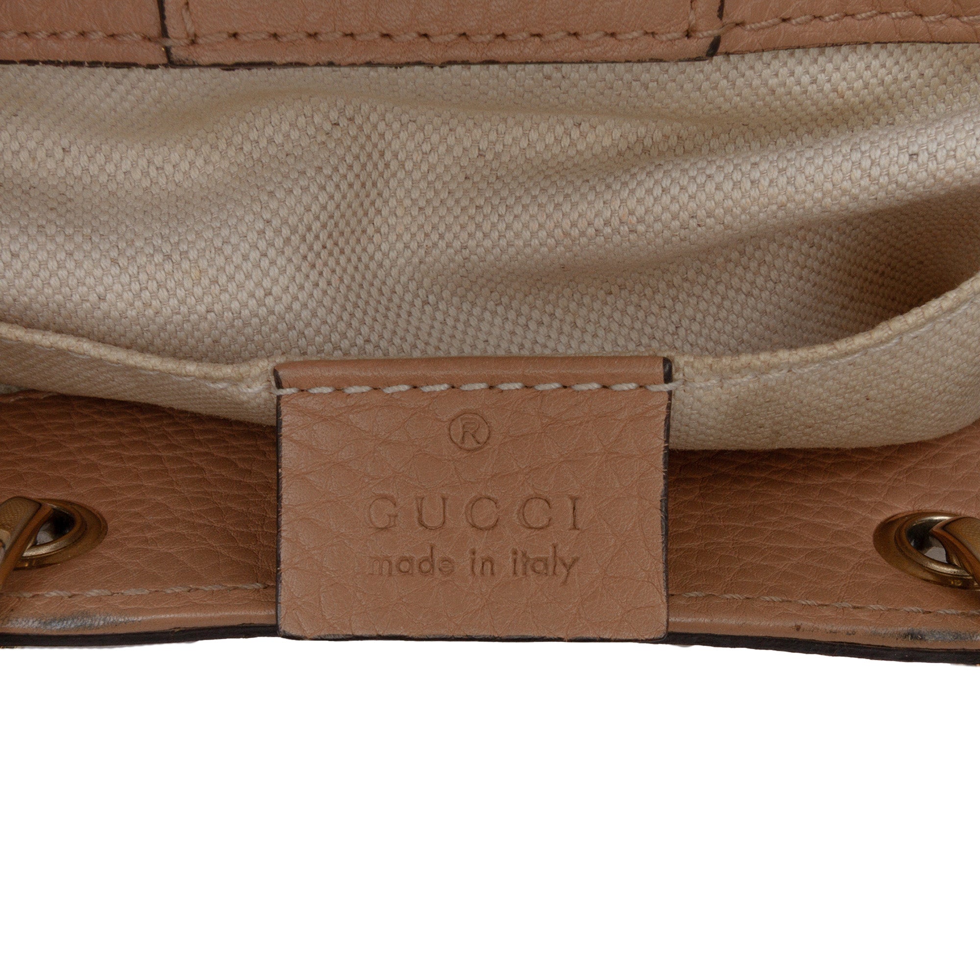Mini Calfskin Bamboo Shopper Satchel