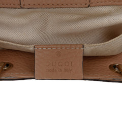 Mini Calfskin Bamboo Shopper Satchel