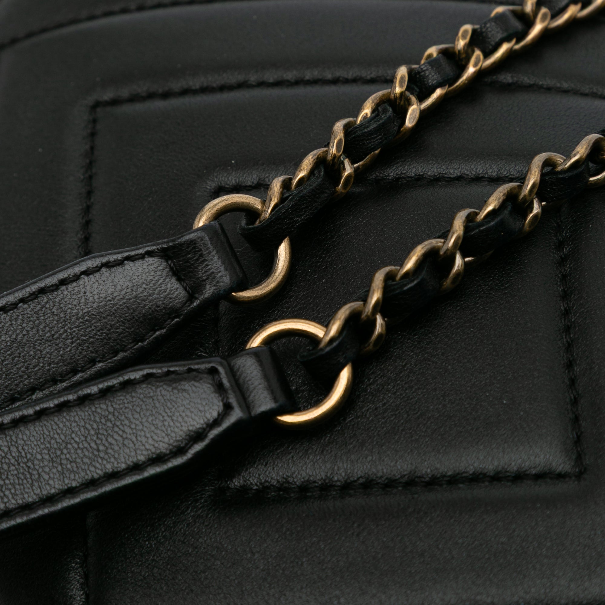 Chevron Lambskin Pyramid CC Camera Bag