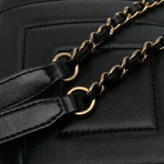 Chevron Lambskin Pyramid CC Camera Bag