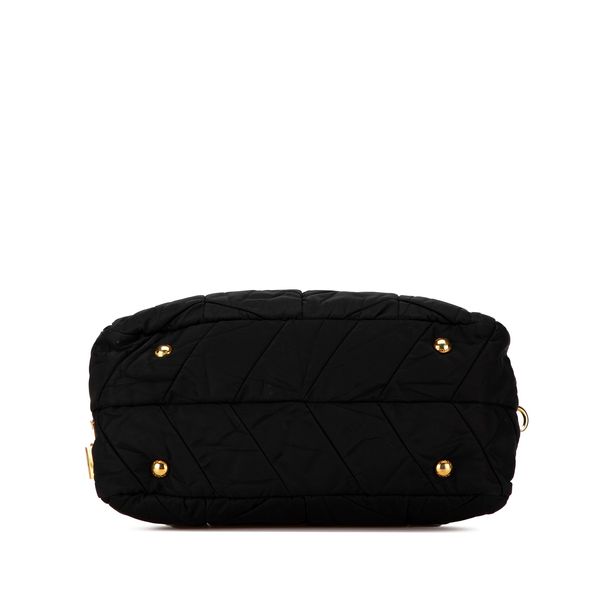 Chevron Quilted Tessuto Dome Satchel