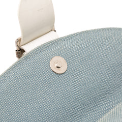 John Galliano Diorissimo Trimmed Canvas Shoulder Bag