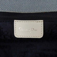 John Galliano Diorissimo Trimmed Canvas Shoulder Bag