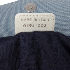 John Galliano Diorissimo Trimmed Canvas Shoulder Bag