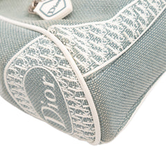 John Galliano Diorissimo Trimmed Canvas Shoulder Bag