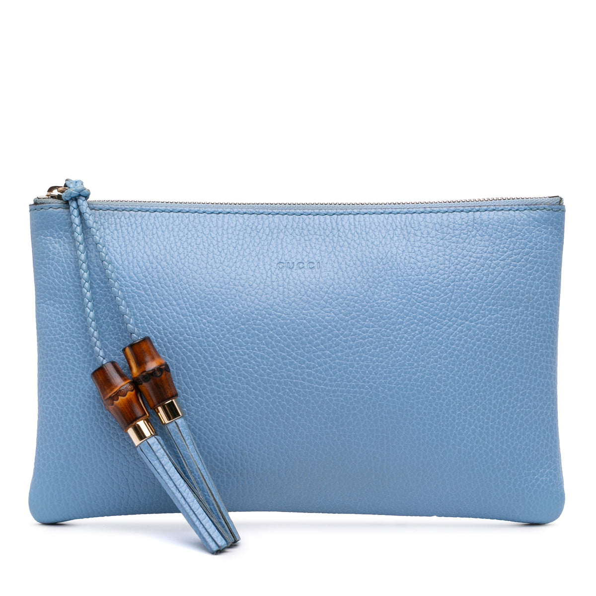 Calfskin Bamboo Clutch