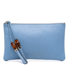 Calfskin Bamboo Clutch