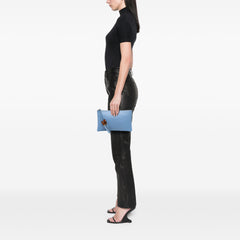 Calfskin Bamboo Clutch