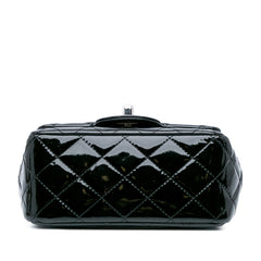Mini Square Classic Patent Single Flap