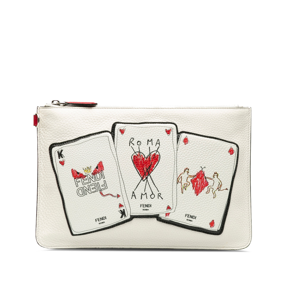 Roma Playing Cards Zip Clutch_0