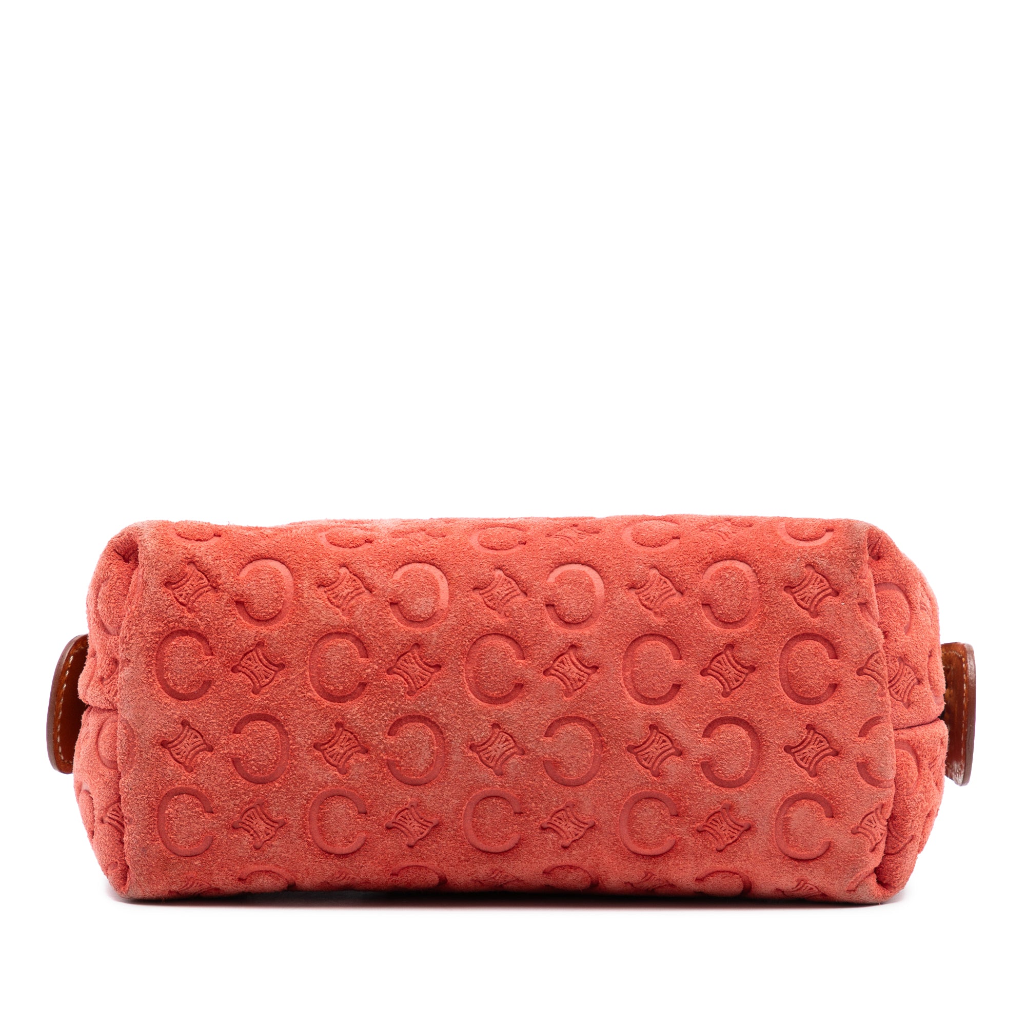 C Macadam Suede Pouch