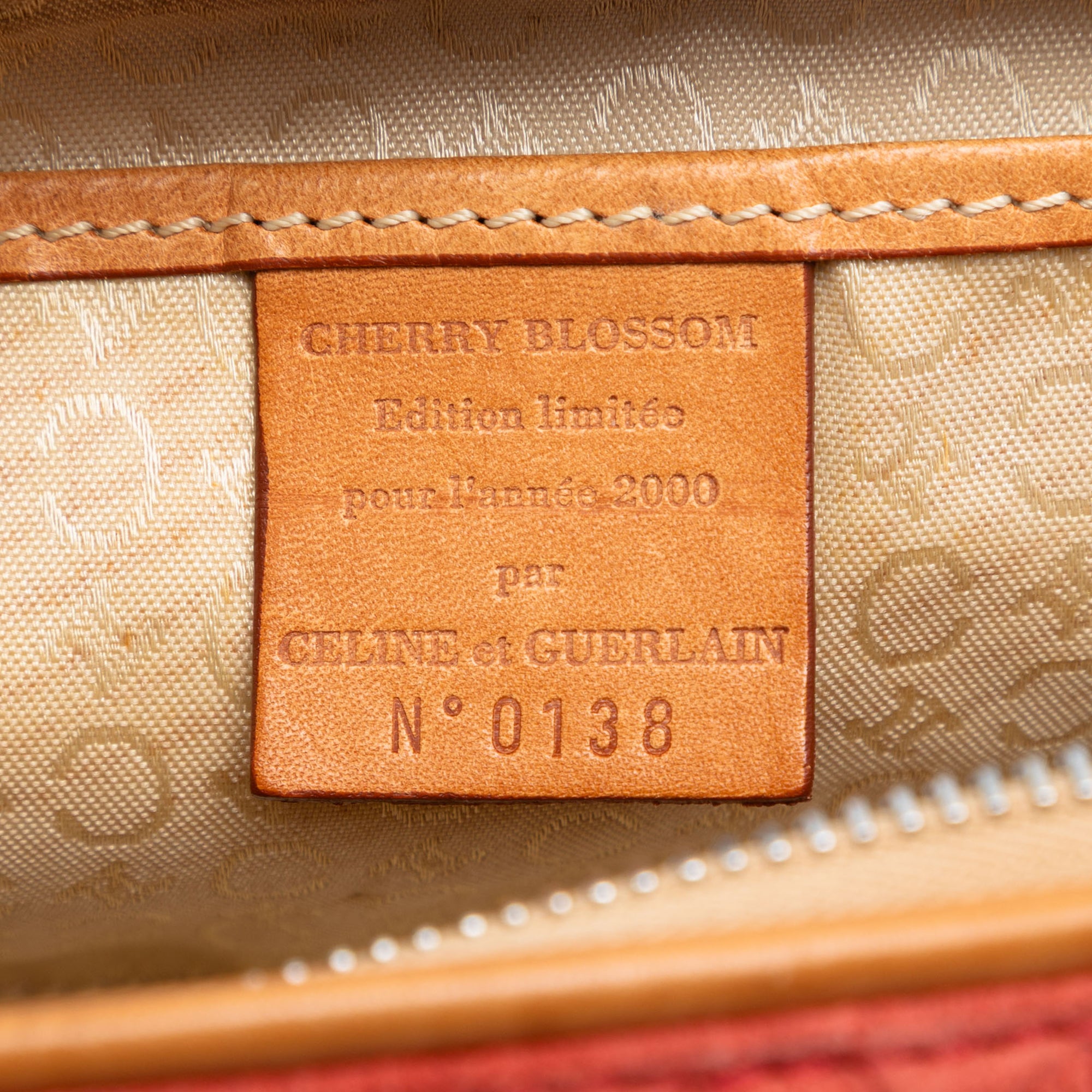 C Macadam Suede Pouch