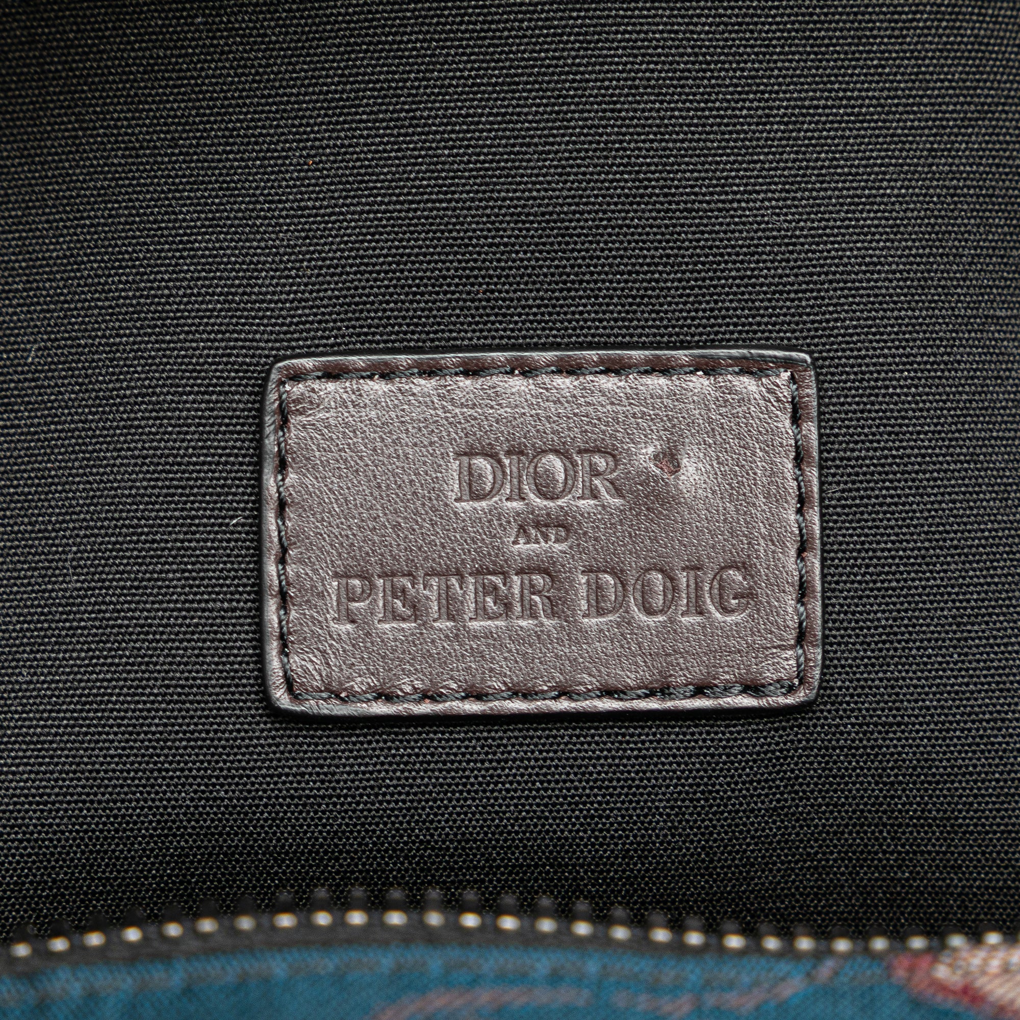 Peter Doig Denim Camouflage Soft Saddle Bag