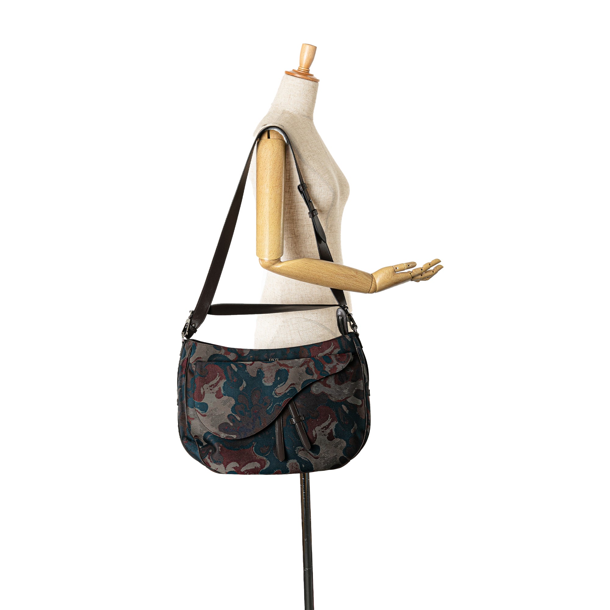 Peter Doig Canvas Camouflage Soft Saddle Bag