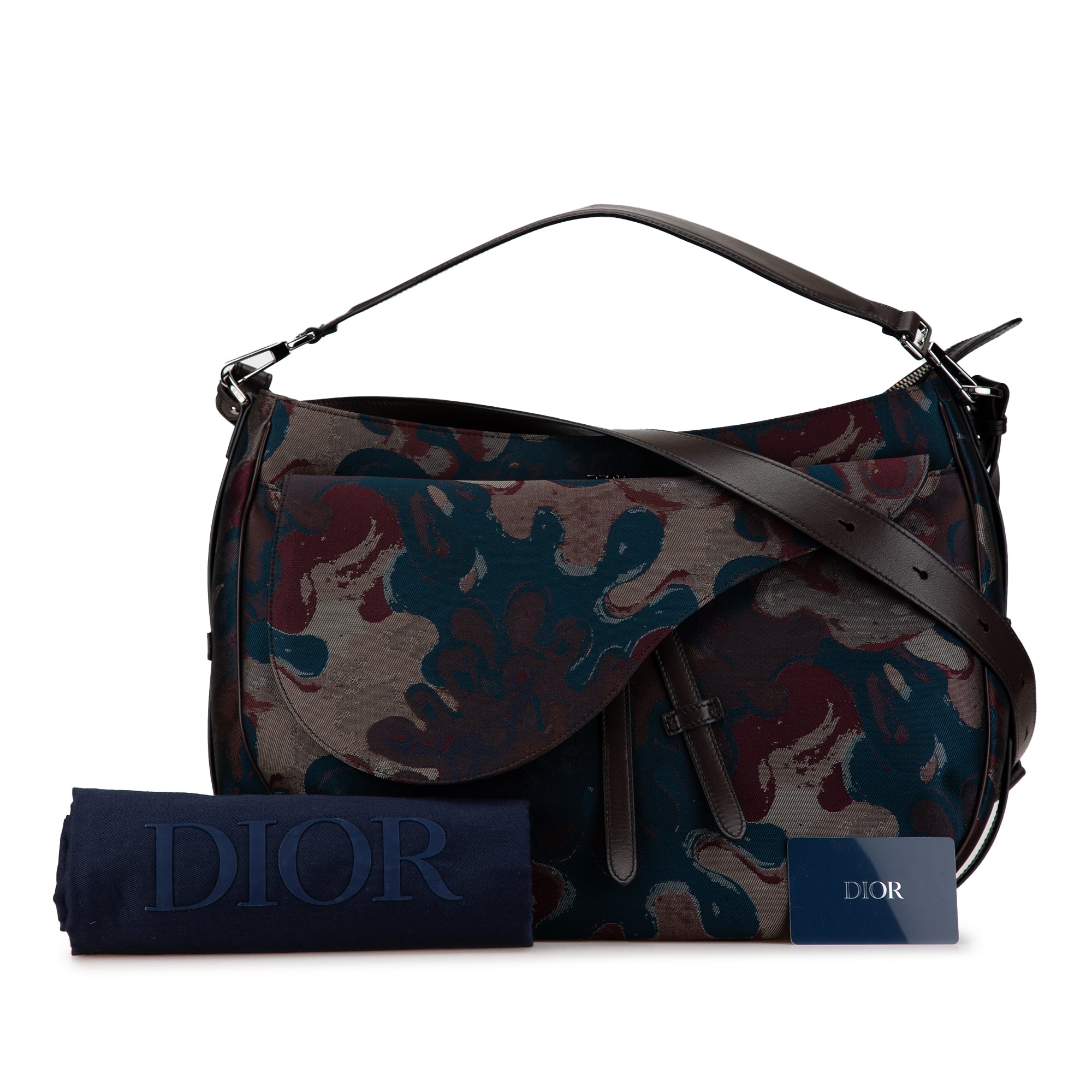 Peter Doig Denim Camouflage Soft Saddle Bag