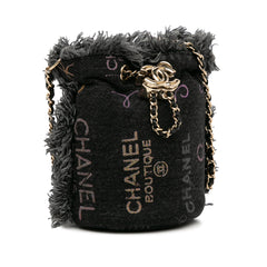 Mini Denim Mood Bucket with Chain