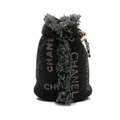 Mini Denim Mood Bucket with Chain