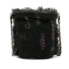 Mini Denim Mood Bucket with Chain