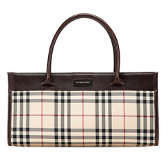 House Check Canvas Handbag